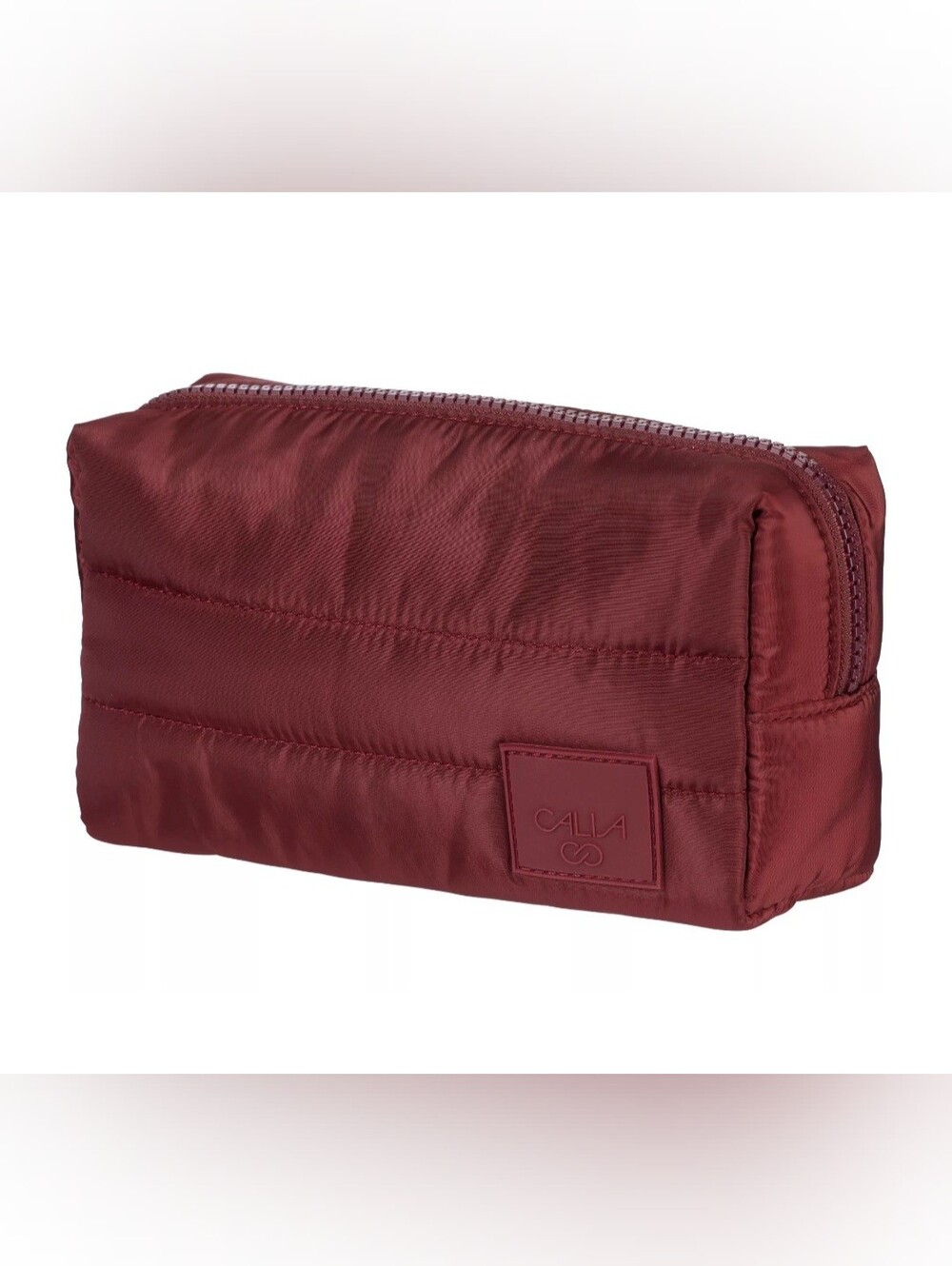 CALIA by Carrie Underwood Quilted Cosmetic Pouch in Burgundy - Picture 4 of 6